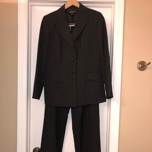 Grey pinstripe pant suite